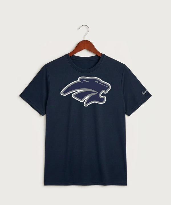 Zumbrota Mazeppa High School Volleyball (Girls) - College Navy Nike Swoosh Sleeve rLegend Tee NKDX8730