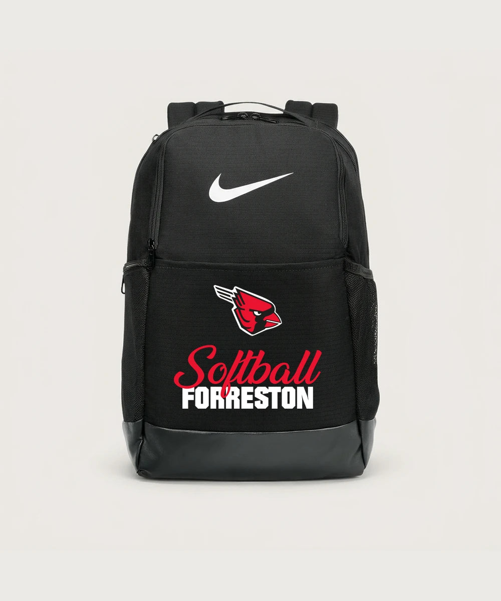 Forreston Softball - Black Nike Brasilia Medium Backpack NKDH7709