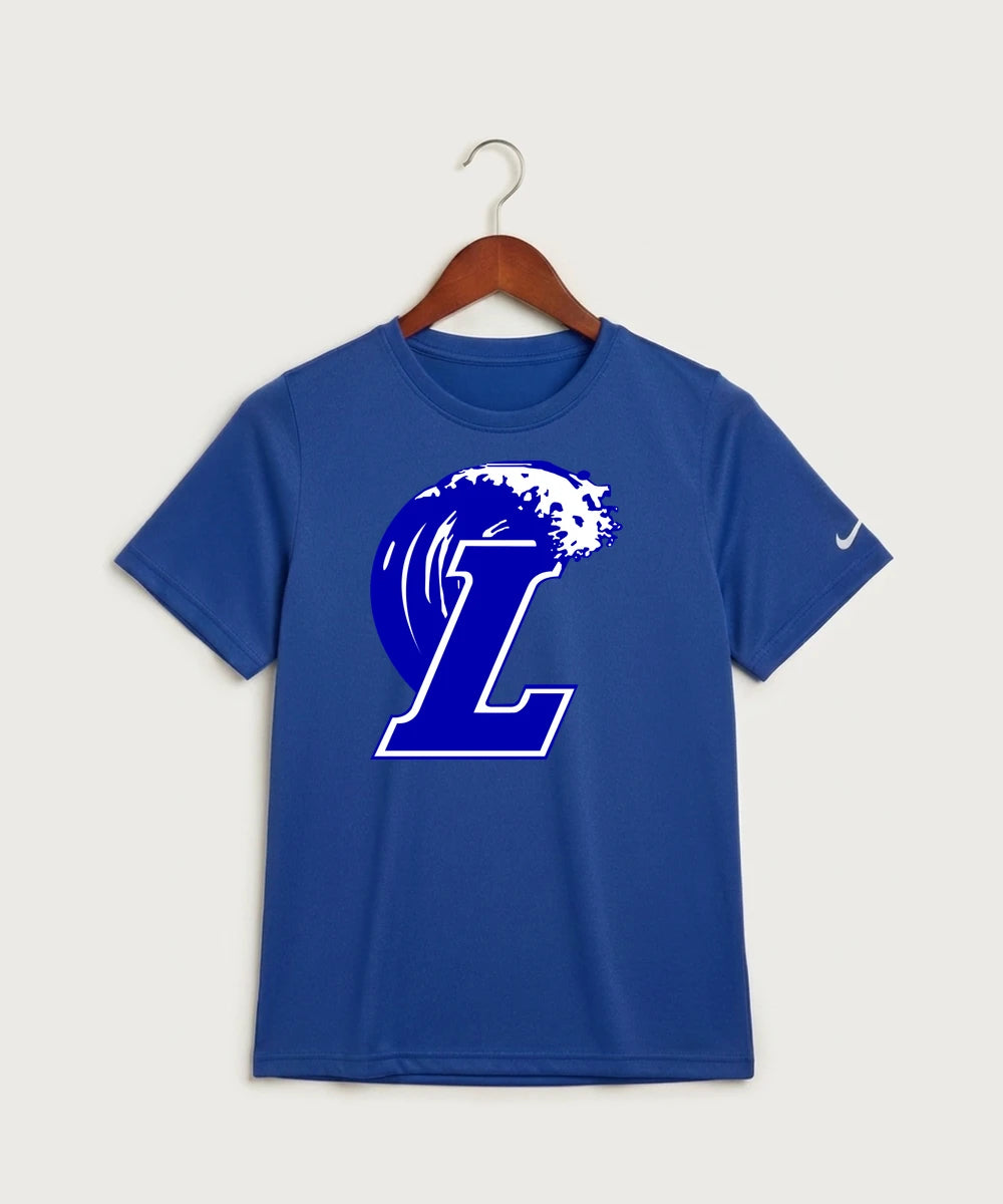 Lakeview High School Football (Boys) - Game Royal Nike Youth Swoosh Sleeve rLegend Tee NKDX8787