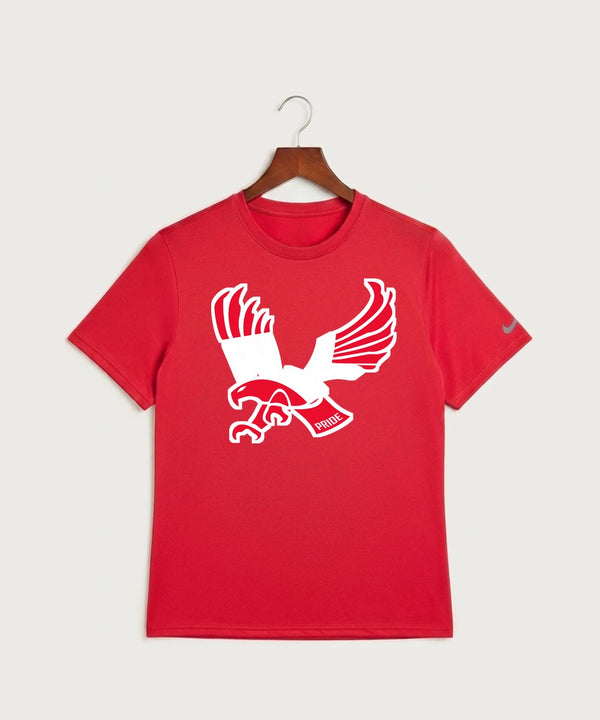 Wabasha Kellogg High School Volleyball (Girls) - University Red Nike Swoosh Sleeve rLegend Tee NKDX8730