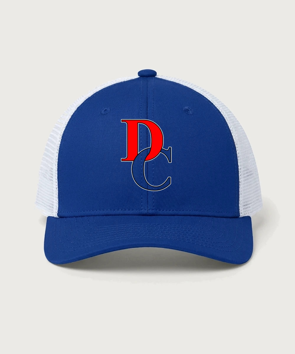 Davenport Central High School Volleyball (Girls) - True Royal/ White Sport-Tek Club Trucker Cap STC46