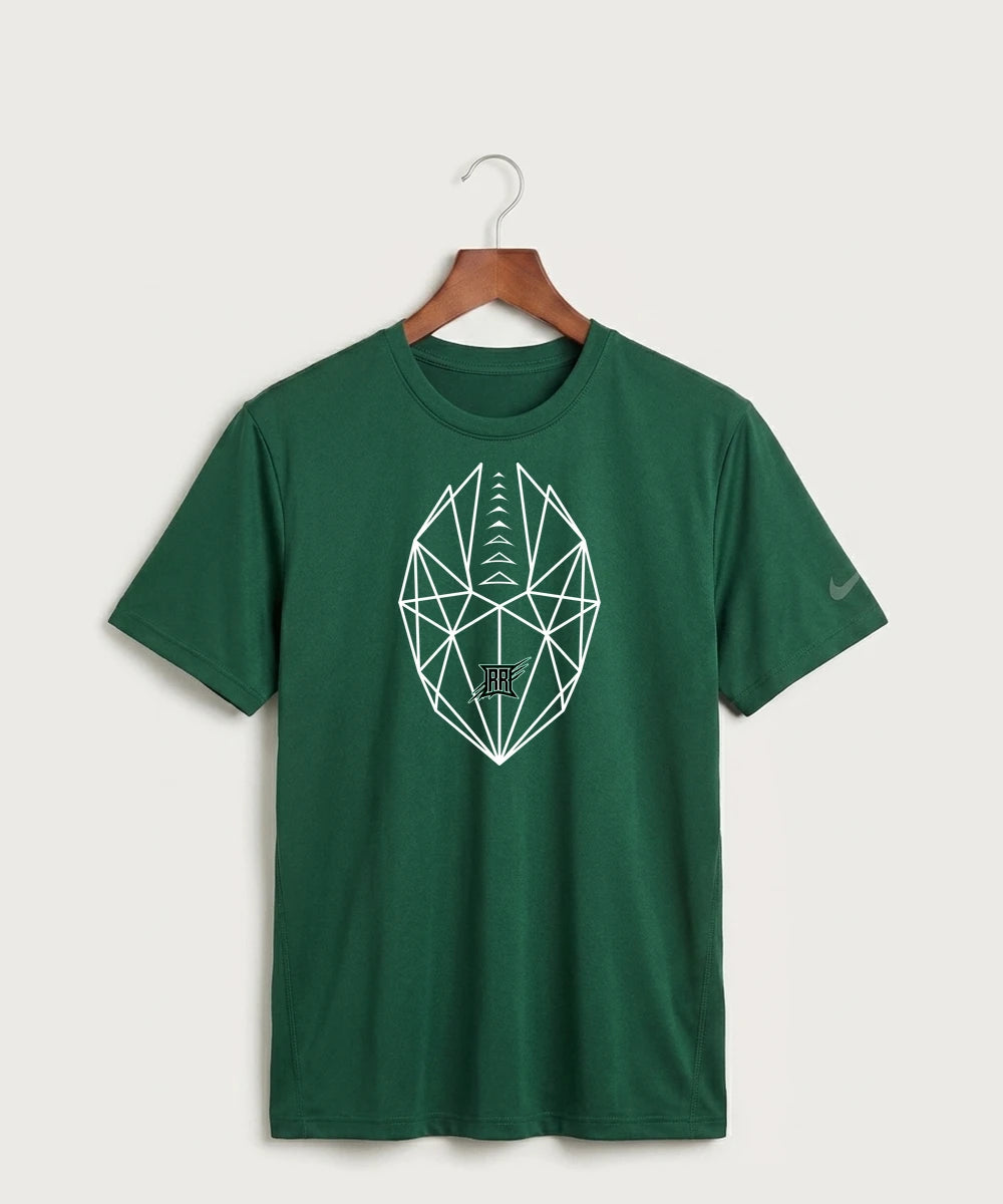 Rock Ridge High School Football (Boys) - Gorge Green Nike Swoosh Sleeve rLegend Tee NKDX8730
