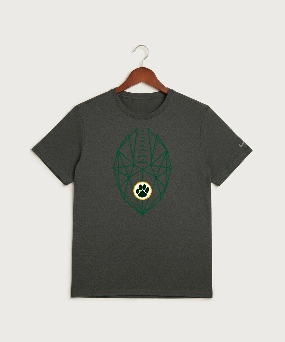 Ashwaubenon High School Football (Boys) (Sandbox) - Dark Smoke Heather Nike Swoosh Sleeve rLegend Tee NKDX8730