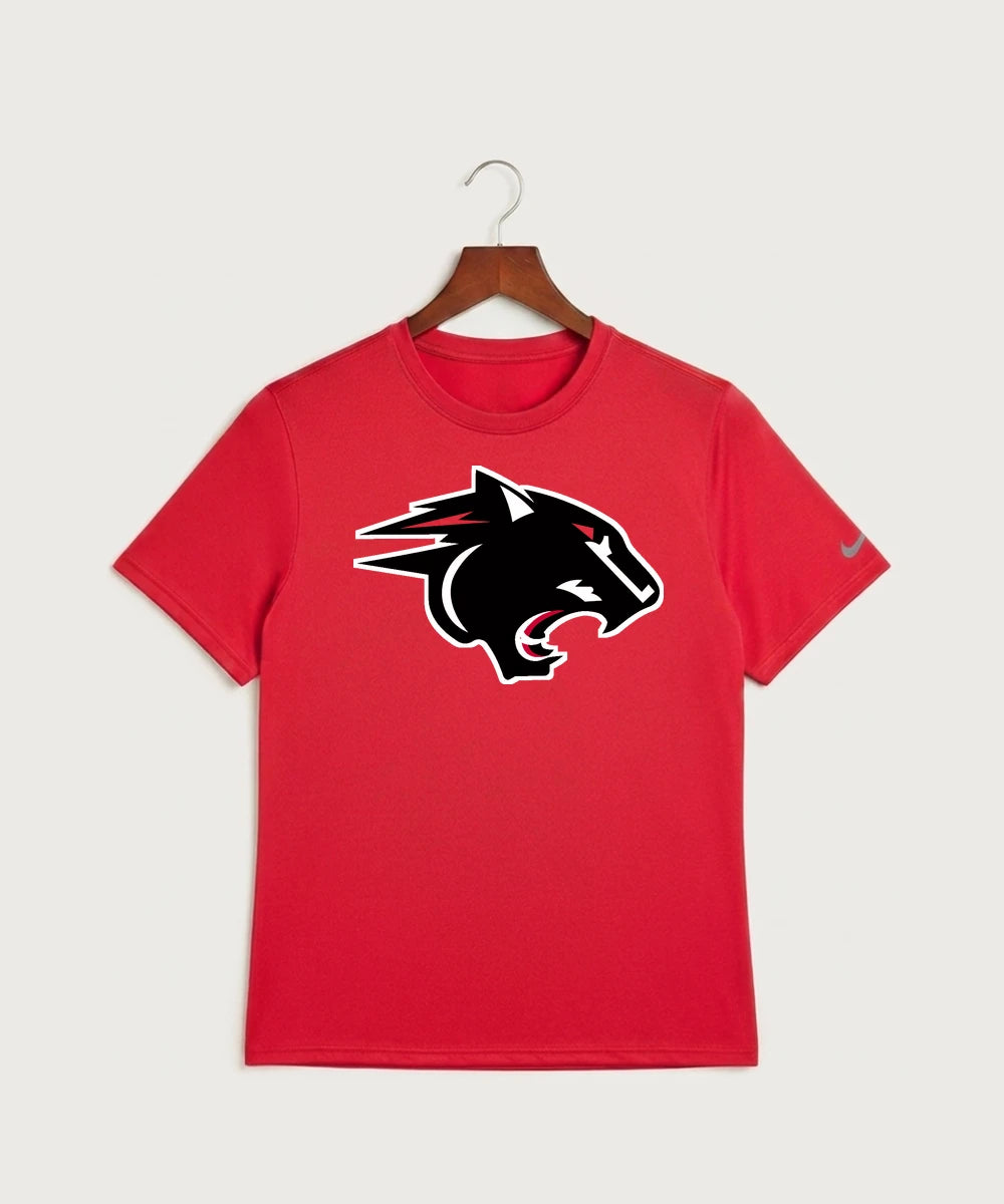 Nrheg Panthers High School Football (Boys) - University Red Nike Swoosh Sleeve rLegend Tee NKDX8730