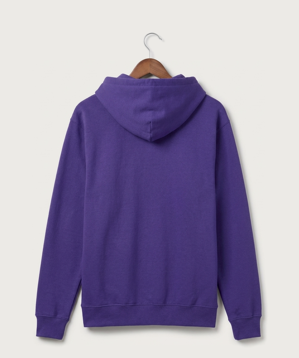 Axtell High School Basketball (Girls) Team Store - Purple Port & Co Core Fleece Pullover Hooded Sweatshirt. PC78H (back)