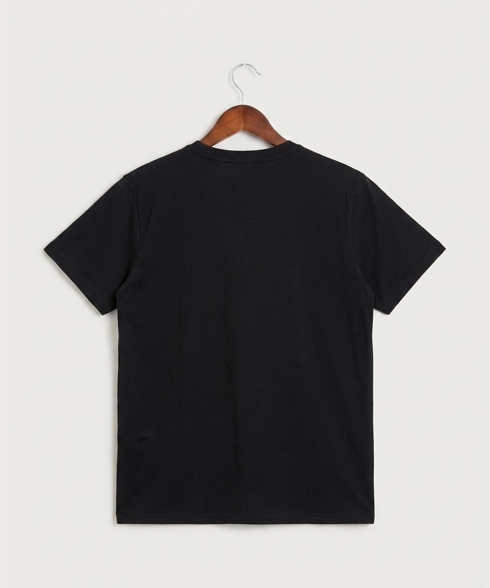 Wisconsin Hanger Test - Black T-Shirt - Full Front (back)