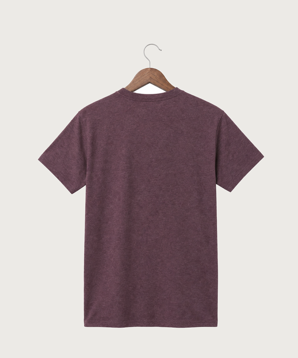 Moline Cheer general - Heather Athletic Maroon Port & Co Core Cotton Tee. PC54 (back)