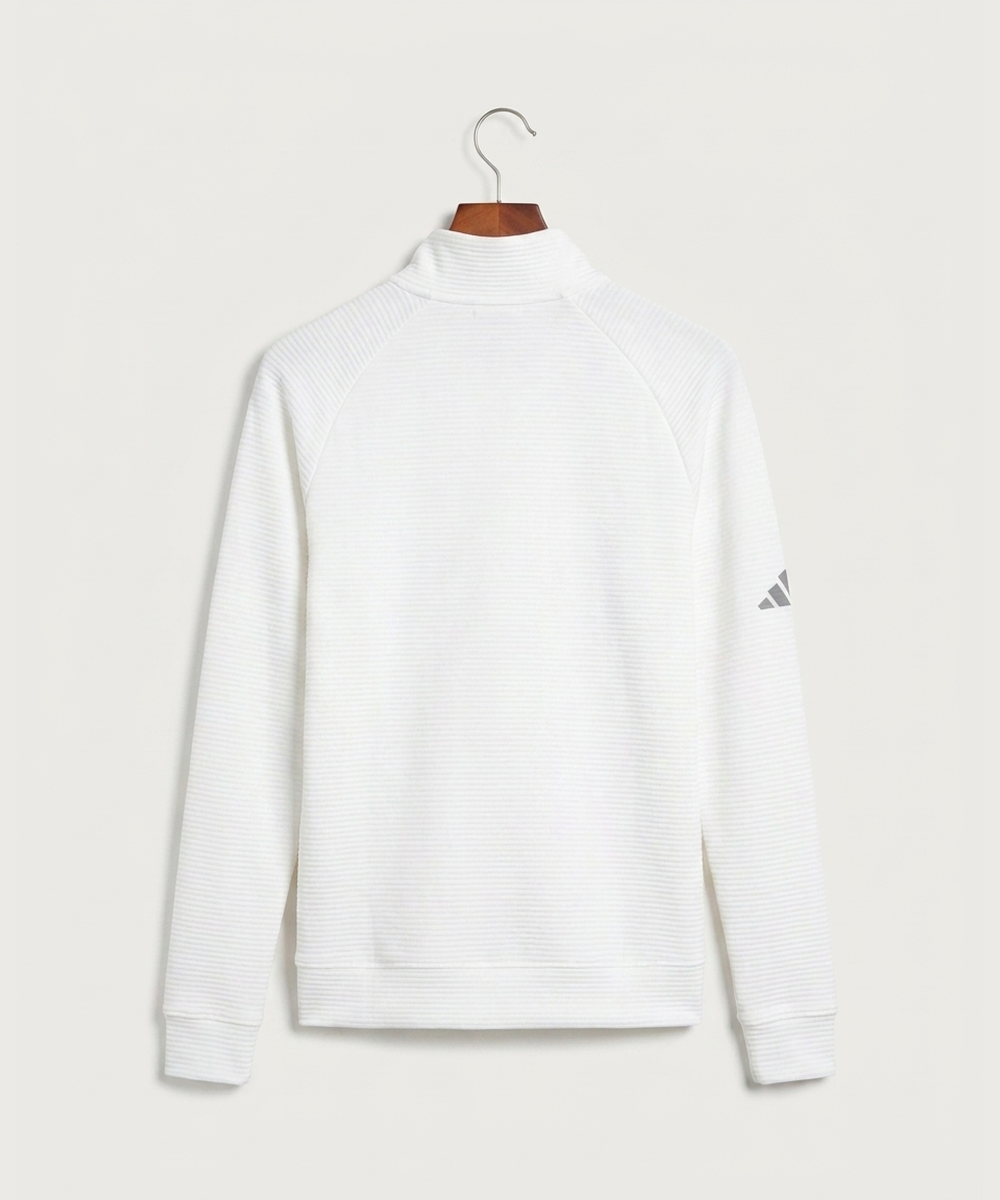 Wisconsin Hanger Test - White Quarter Zip - Left Chest (back)