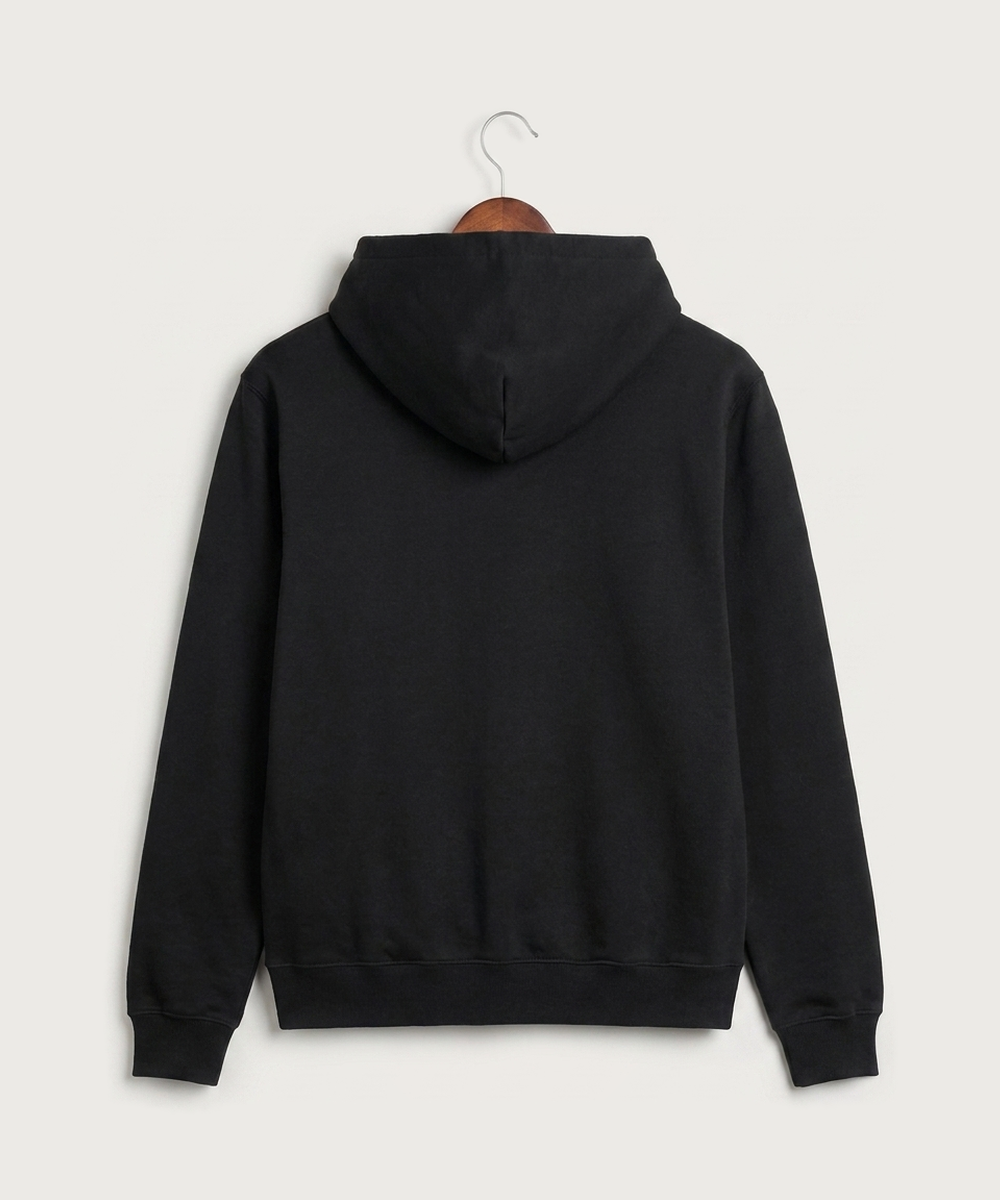 Proctor High School Football (Boys) - Jet Black Port & Co Core Fleece Pullover Hooded Sweatshirt. PC78H (back)