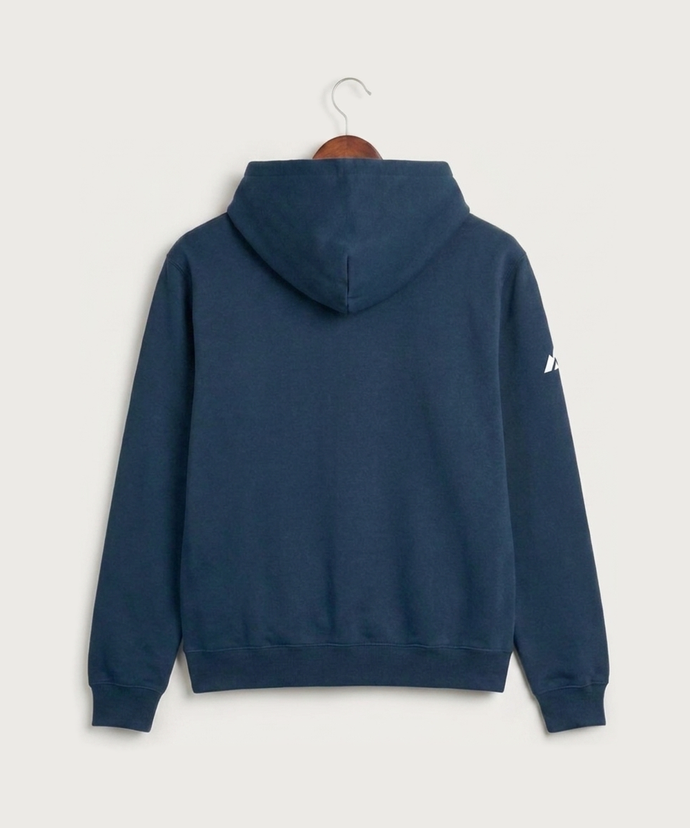 Polo HS Football general - Collegiate Navy Unisex Fleece Hooded Sweatshirt (back)