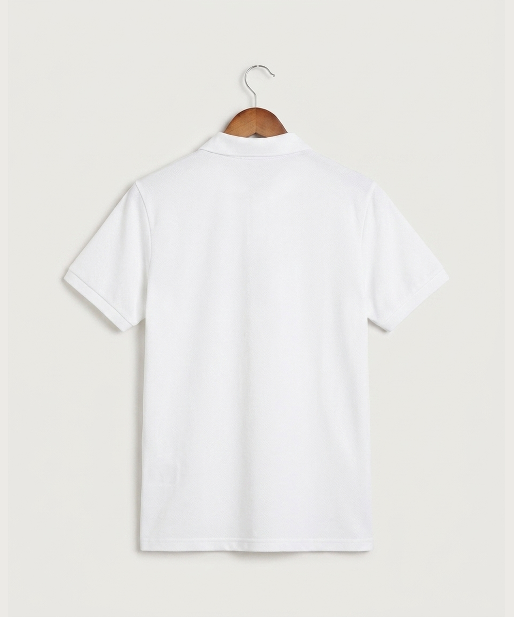 Wisconsin Hanger Test - White Polo - Left Chest (back)