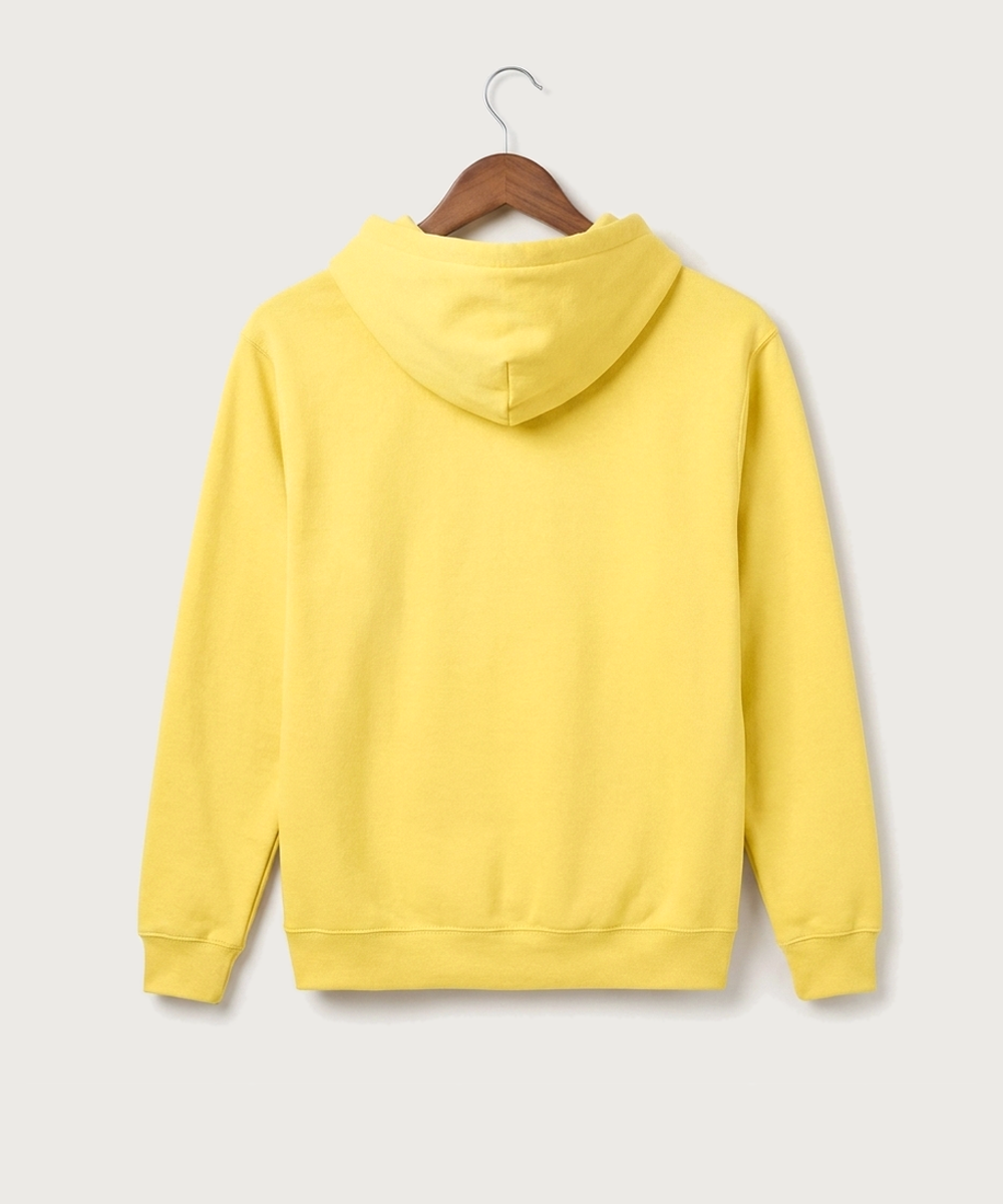 Wausau West High School Cheer - Yellow Port & Co Core Fleece Pullover Hooded Sweatshirt. PC78H (back)