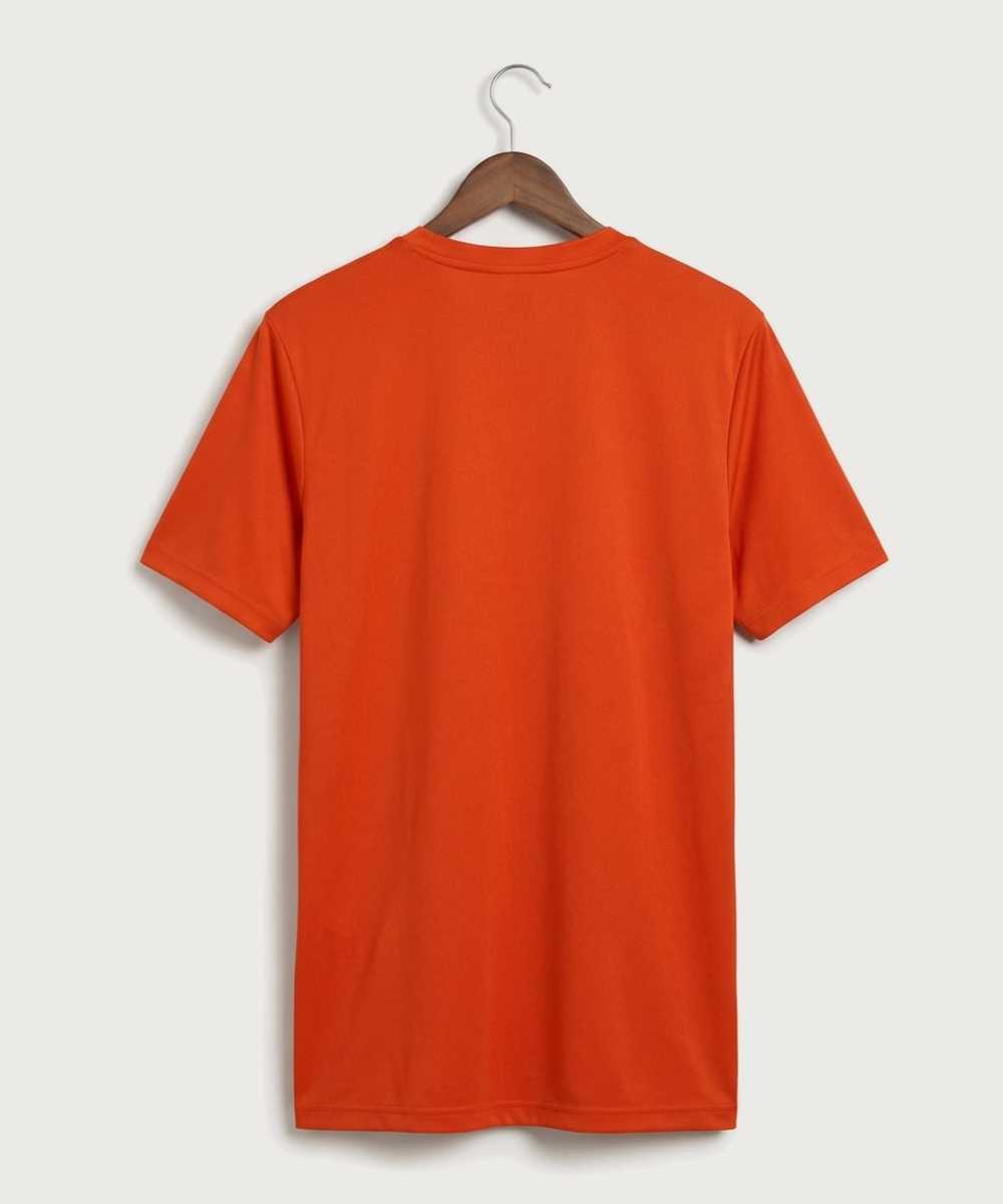 Jr Panther Basketball - Collegiate Orange/ White Men's Pregame T-Shirt (back)