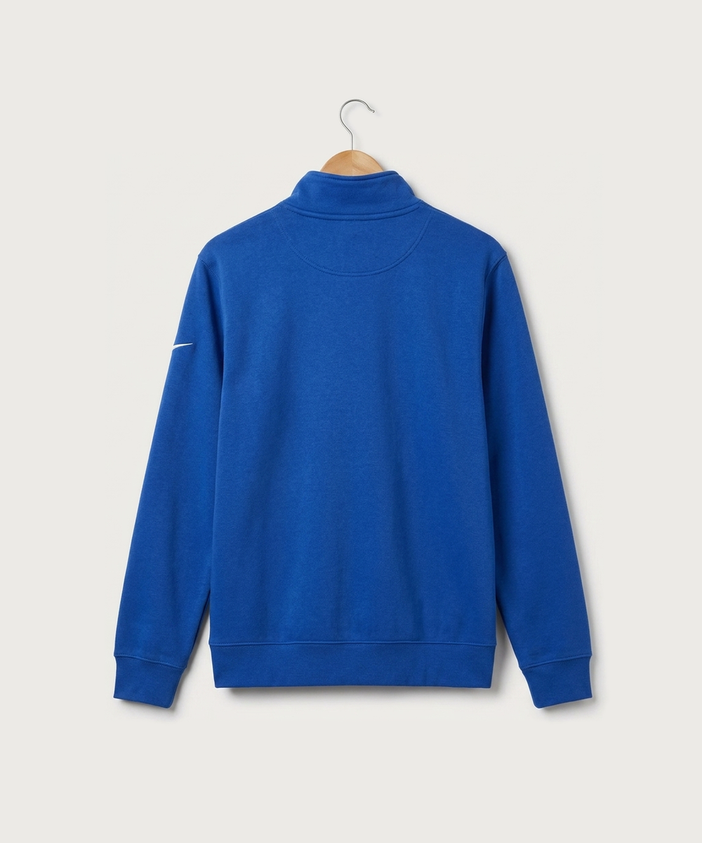 GhostFit Team Store E2E 1790034338 - Game Royal Nike Club Fleece Sleeve Swoosh 1/2-Zip NKDX6718 (back)