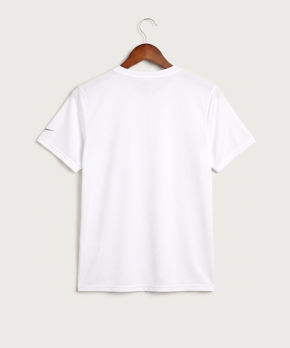 Ada Borup High School Football (Boys) - White Nike Youth Swoosh Sleeve rLegend Tee NKDX8787 (back)