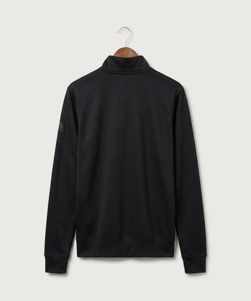 Wisconsin Hanger Test - Black Men's Ultimate365 Lightweight Quarter-Zip Pullover (back)