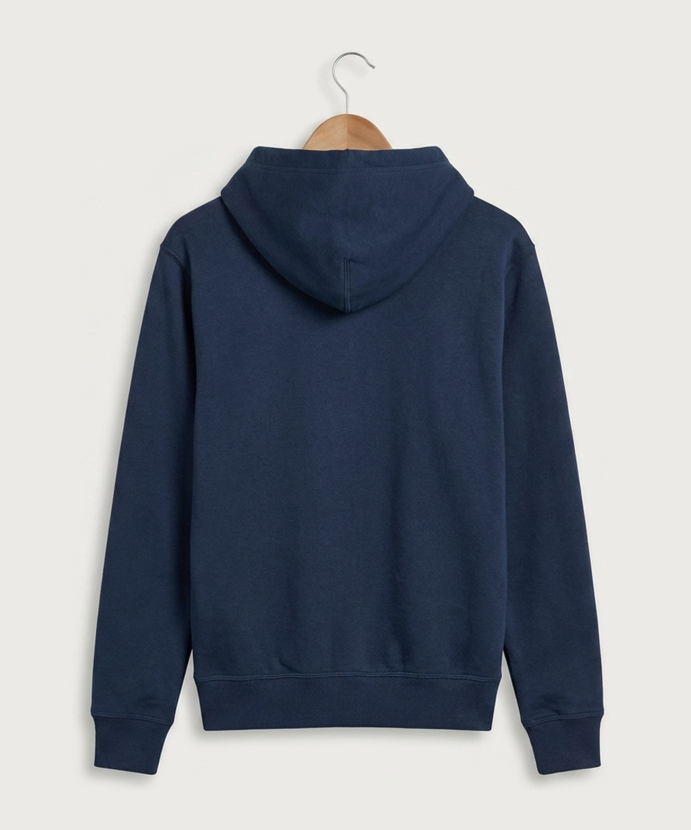 Hudson Cheer & Stunt - True Navy Port & Co Core Fleece Pullover Hooded Sweatshirt. PC78H (back)