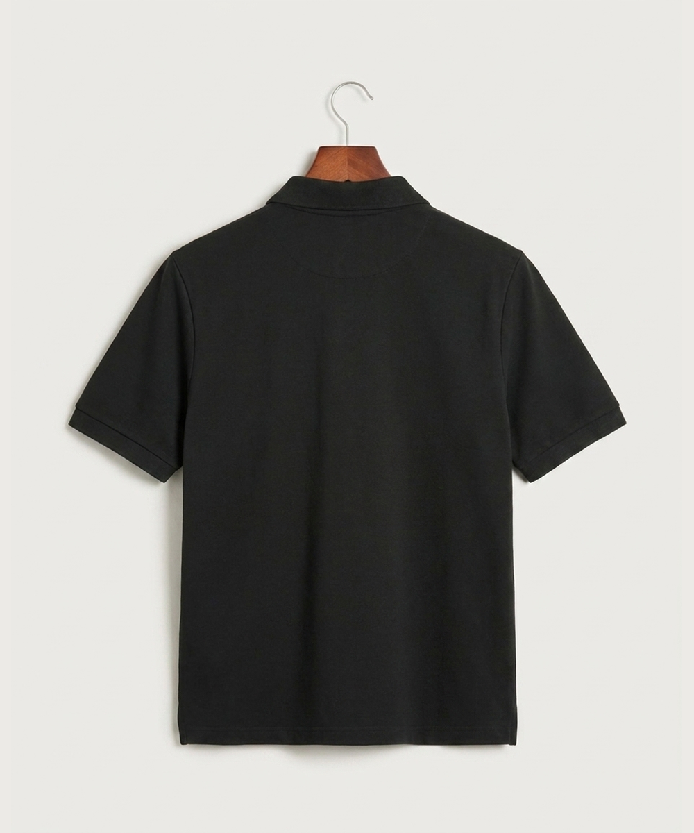 Wisconsin Hanger Test - Black Polo - Left Chest (back)