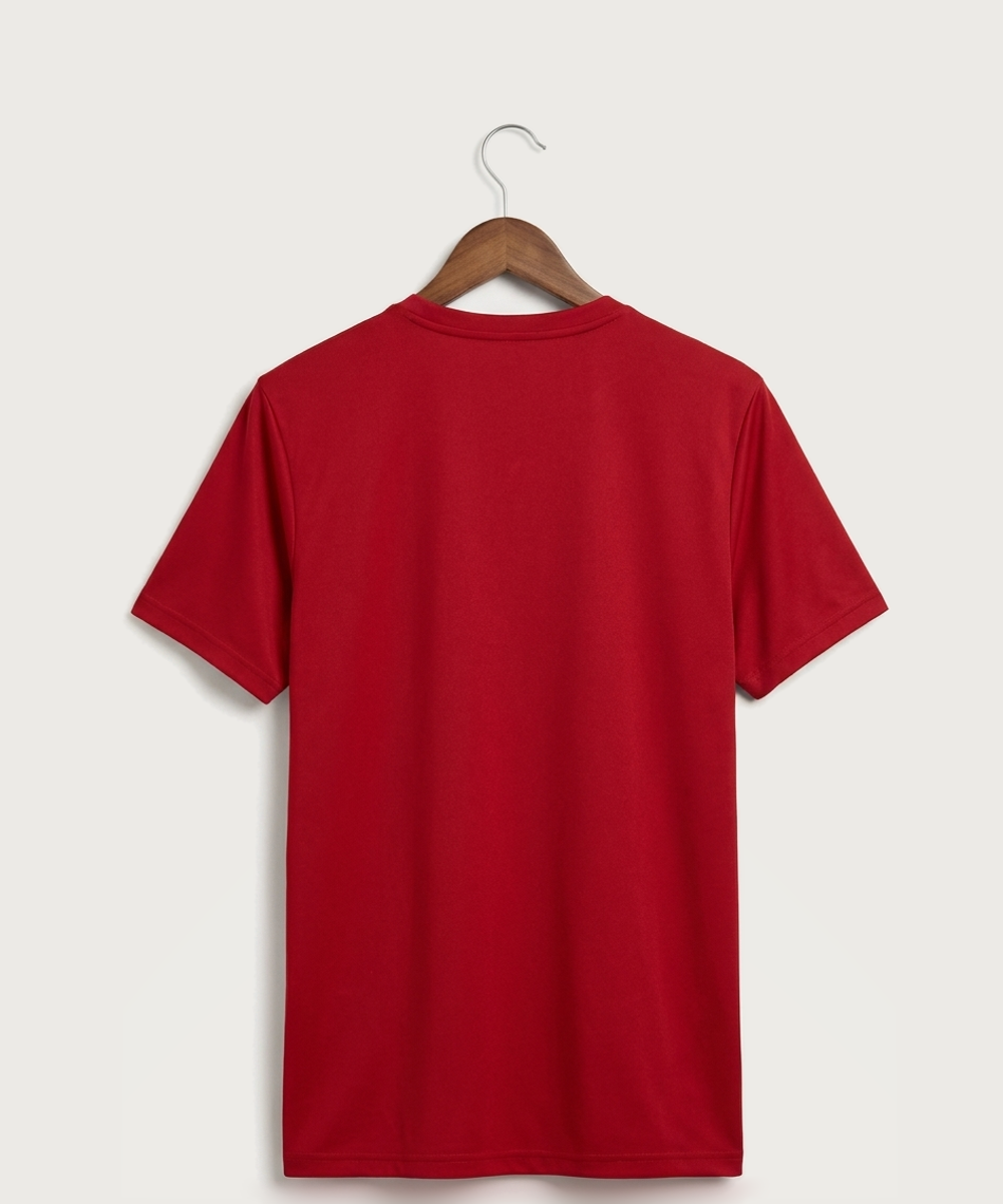 Amboy Football general - Team Power Red/ White Men's Pregame T-Shirt (back)