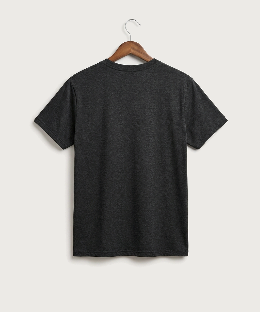 GF E2E Test 01 Wrestling - Black Heather Port & Co Core Cotton Tee. PC54 (back)