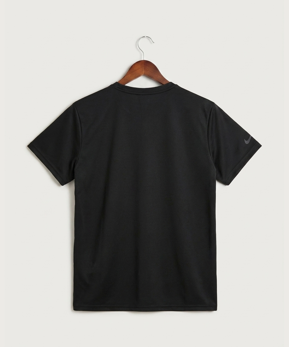 Wisconsin Hanger Test - Black Nike Swoosh Sleeve rLegend Tee NKDX8730 (back)