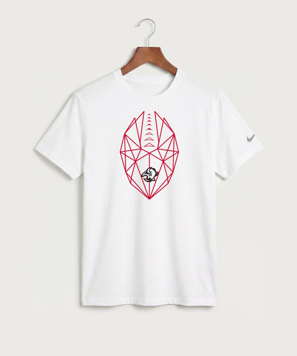 Buffalo High School Football (Boys) - White Nike Swoosh Sleeve rLegend Tee NKDX8730