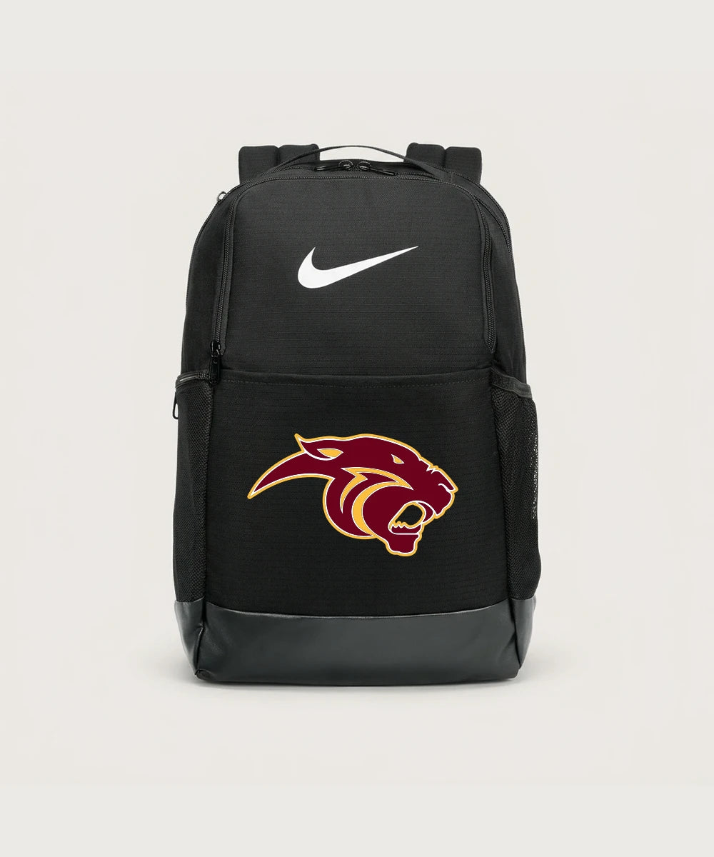 Pine Island High School Football (Boys) - Black Nike Brasilia Medium Backpack NKDH7709