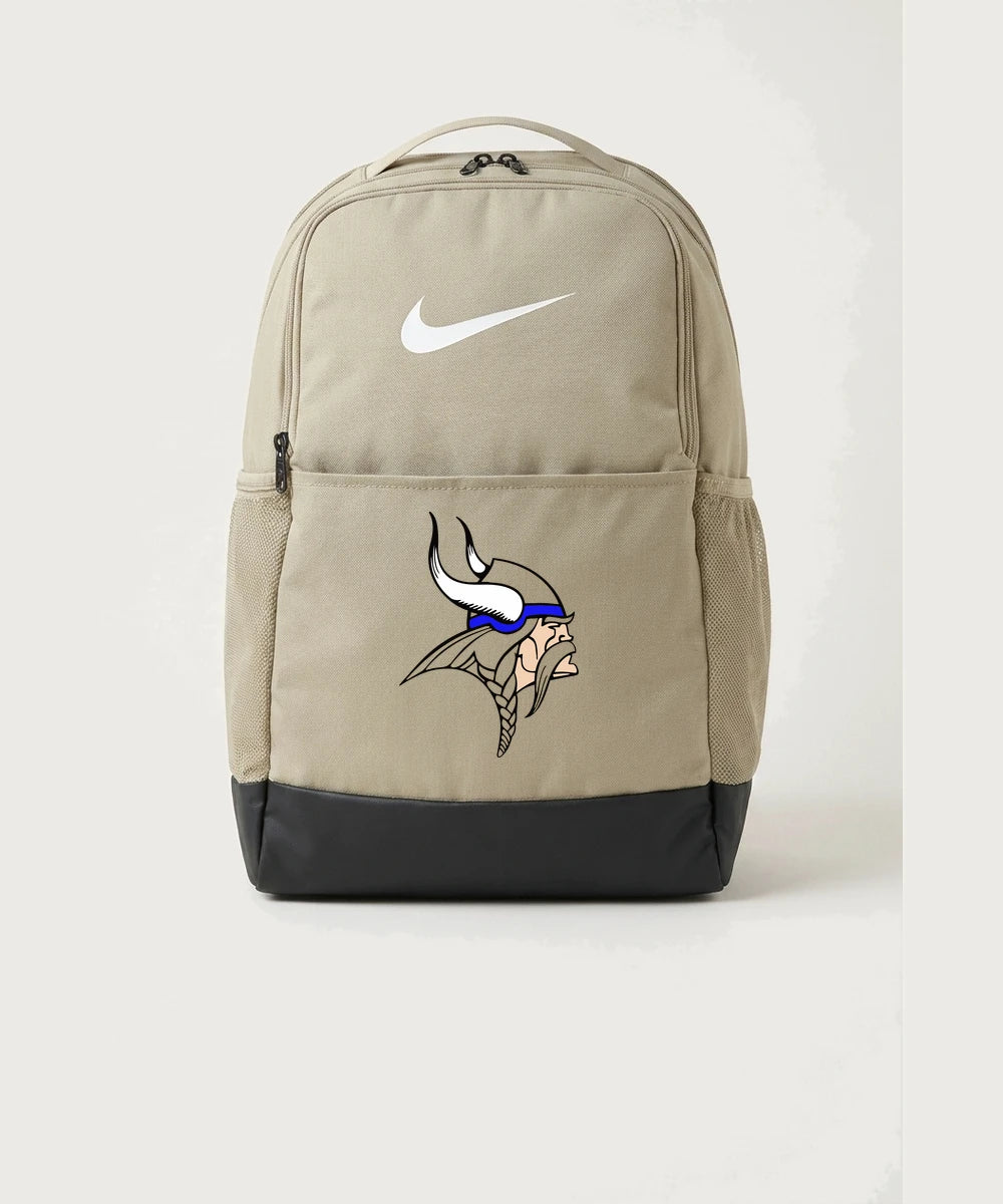 Hayfield High School Volleyball (Girls) - Desert Khaki Nike Brasilia Medium Backpack NKDH7709
