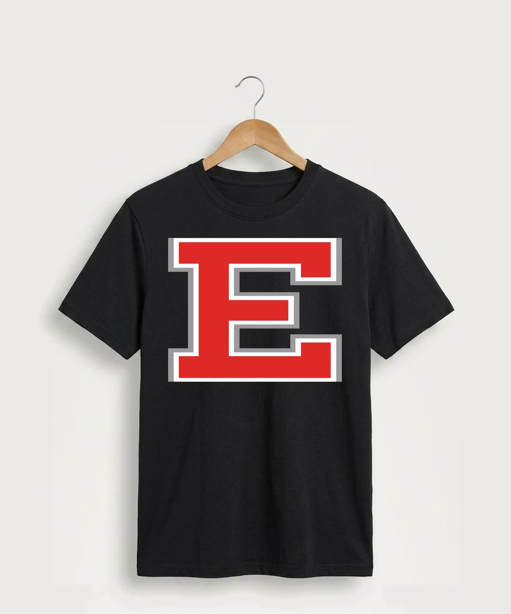 Duluth East High School Cheer (Coed) - Jet Black Port & Co Core Cotton Tee. PC54
