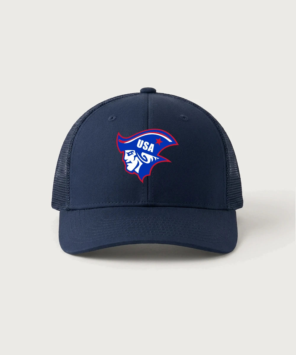 Upsala High School Football (Boys) - True Navy/ True Navy Sport-Tek Club Trucker Cap STC46