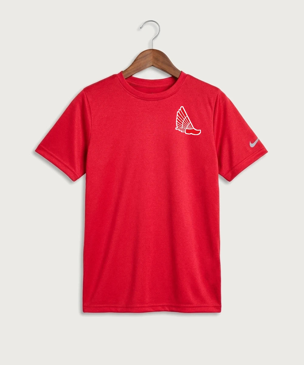 Edgerton High School Band Team Store - University Red Nike Youth Swoosh Sleeve rLegend Tee NKDX8787