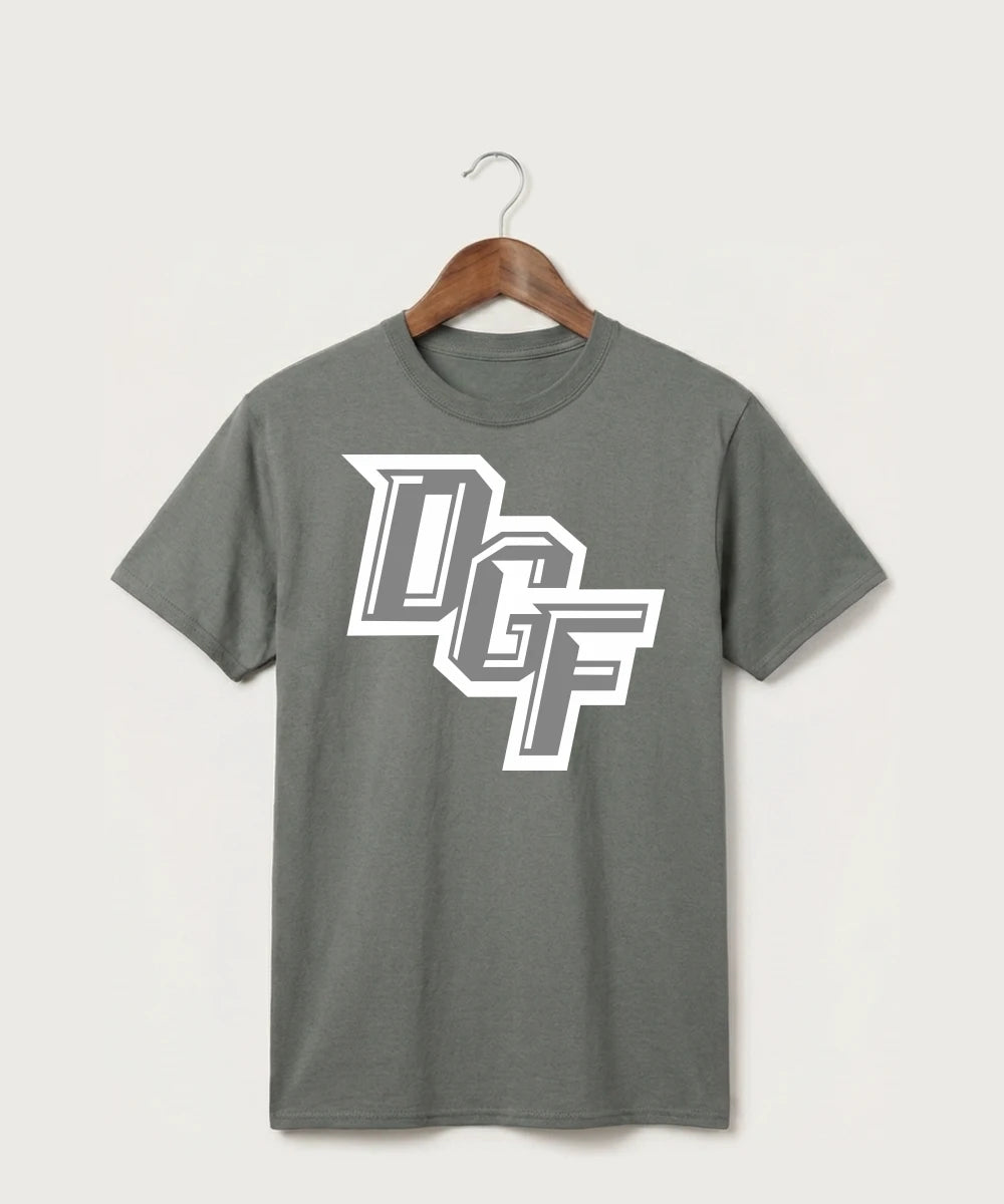 DGF High School Football (Boys) - Medium Grey Port & Co Core Cotton Tee. PC54