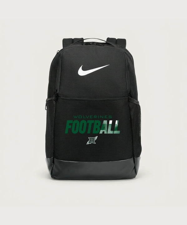 Rock Ridge High School Football (Boys) - Black Nike Brasilia Medium Backpack NKDH7709