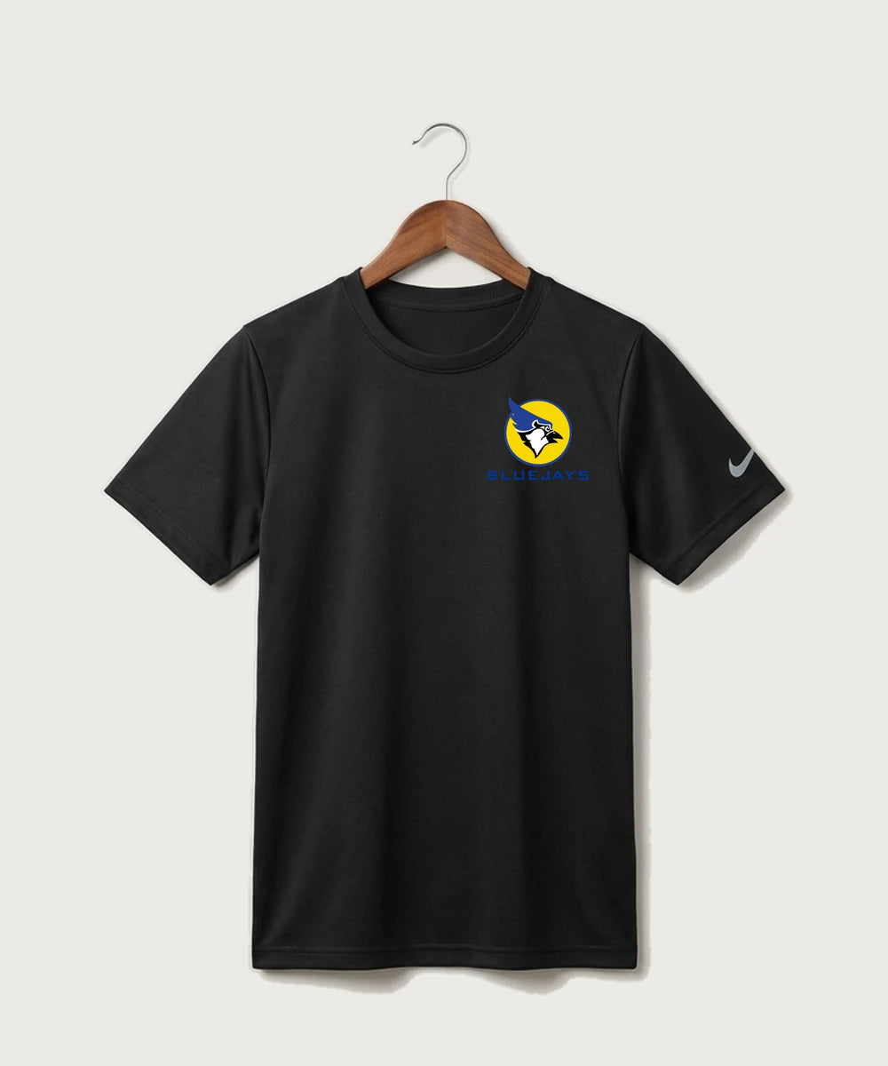 Waseca High School Football (Boys) - Black Nike Youth Swoosh Sleeve rLegend Tee NKDX8787