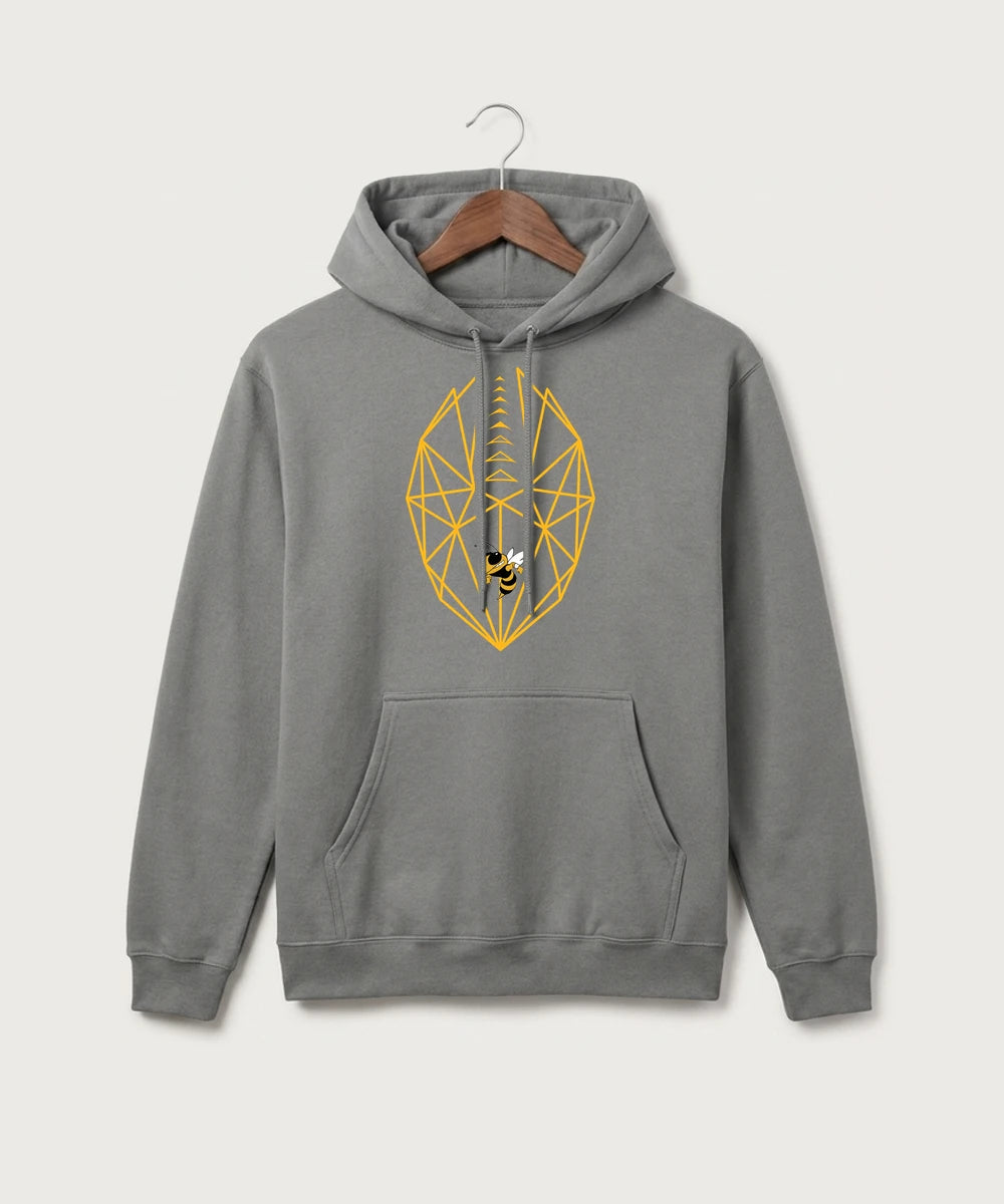 Perham High School Football (Boys) - Medium Grey Port & Co Core Fleece Pullover Hooded Sweatshirt. PC78H