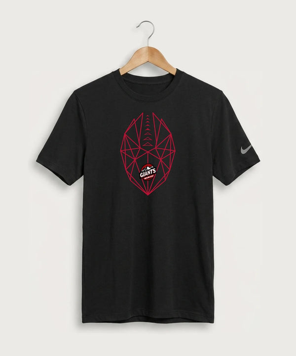 Mesabi East High School Football (Boys) - Black Nike Swoosh Sleeve rLegend Tee NKDX8730