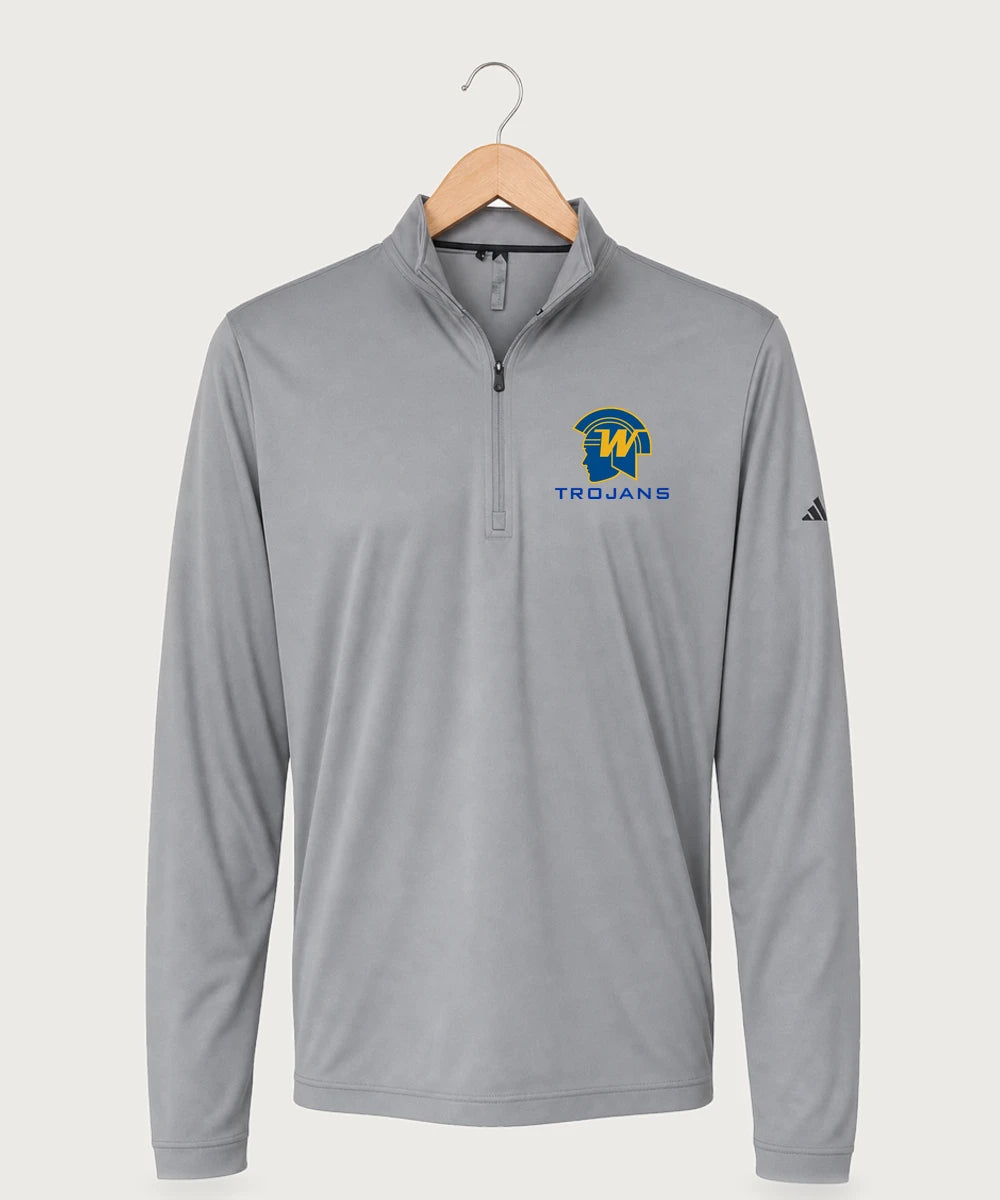 Wayzata High School Football (Boys) - Grey Three Men's Ultimate365 Lightweight Quarter-Zip Pullover