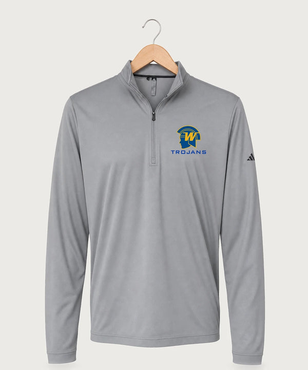 Wayzata High School Football (Boys) - Grey Three Men's Ultimate365 Lightweight Quarter-Zip Pullover