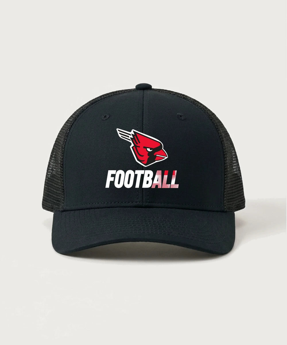 Forreston Football - Black/ Black Sport-Tek Club Trucker Cap STC46