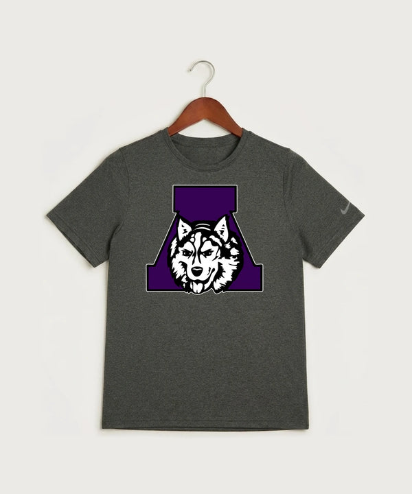 Albany High School Football (Boys) - Dark Smoke Heather Nike Youth Swoosh Sleeve rLegend Tee NKDX8787