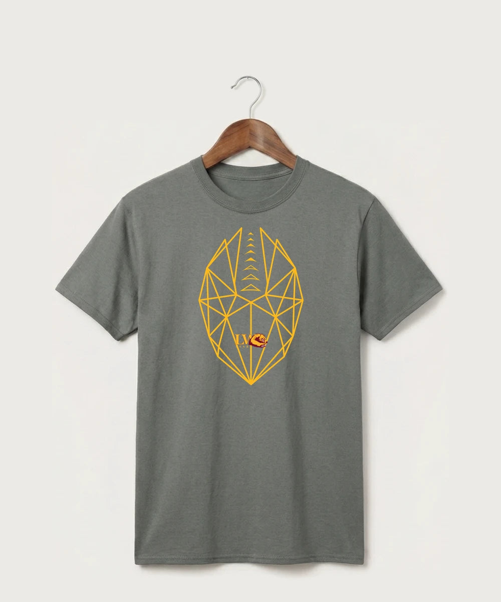 Lake of the Woods High School Football (Boys) - Medium Grey Port & Co Core Cotton Tee. PC54