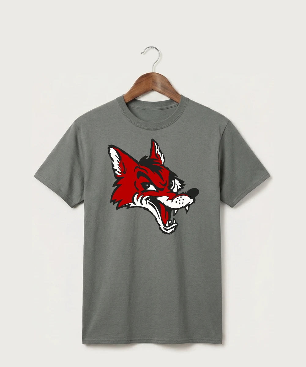 Ely Memorial High School Volleyball (Girls) - Medium Grey Port & Co Core Cotton Tee. PC54