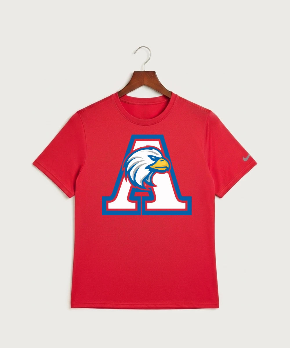 Apollo High School Football (Boys) - University Red Nike Swoosh Sleeve rLegend Tee NKDX8730