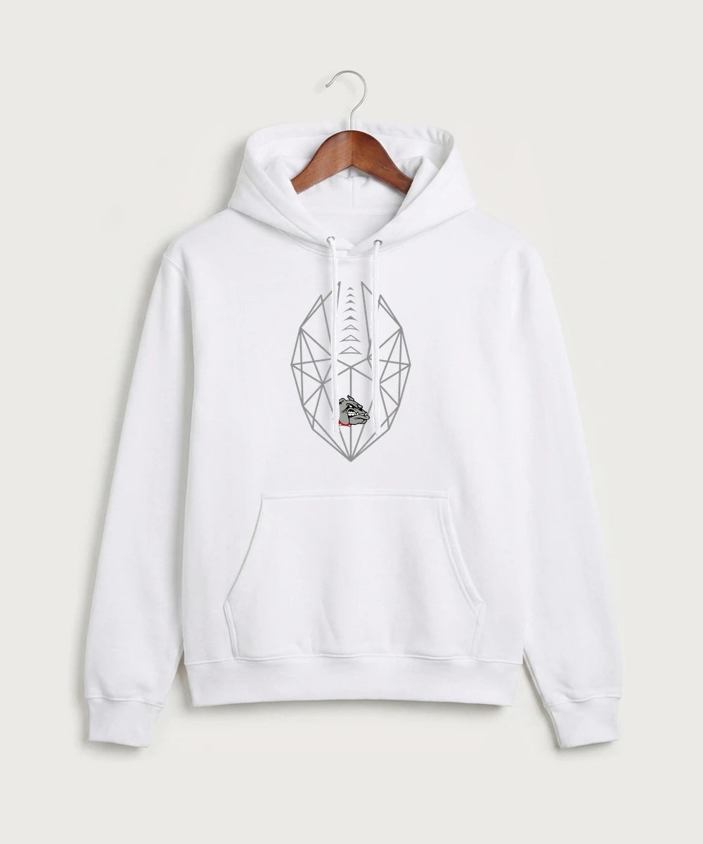 Otter Tail Central Football (Boys) - White Port & Co Core Fleece Pullover Hooded Sweatshirt. PC78H
