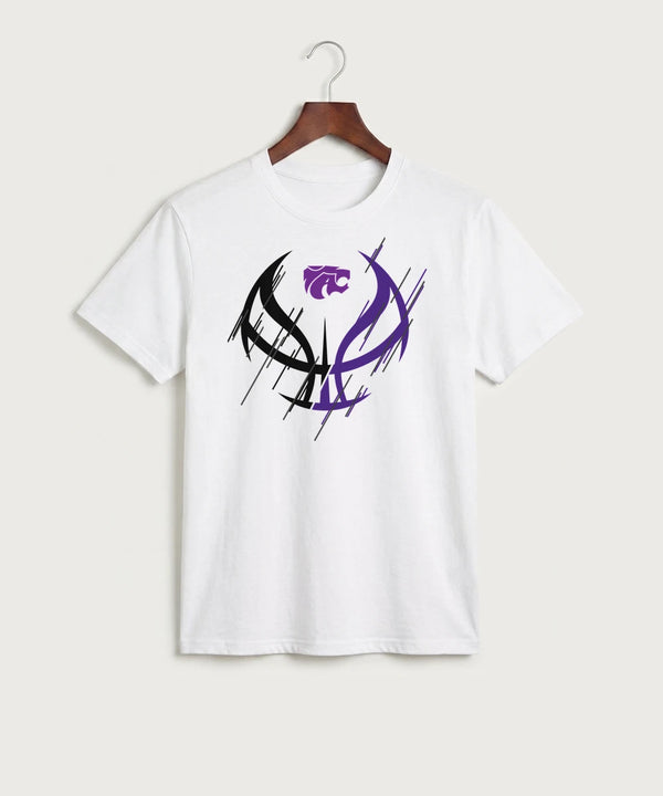 Axtell High School Basketball (Girls) Team Store - White Port & Co Core Cotton Tee. PC54