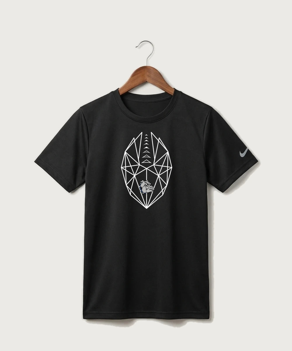 Sargent County High School Football (Boys) - Black Nike Youth Swoosh Sleeve rLegend Tee NKDX8787