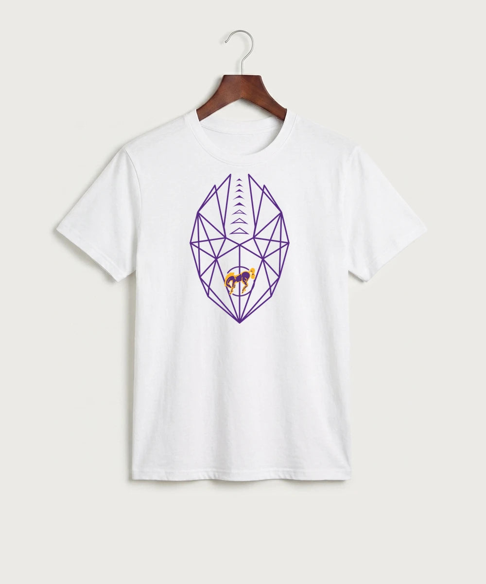 International Falls High School Football (Boys) - White Port & Co Core Cotton Tee. PC54