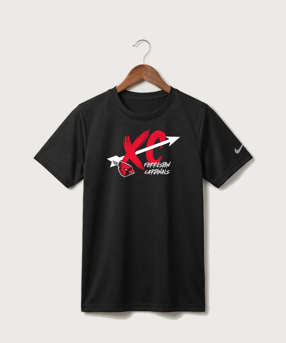 Forreston Cross Country - Black Nike Youth Swoosh Sleeve rLegend Tee NKDX8787