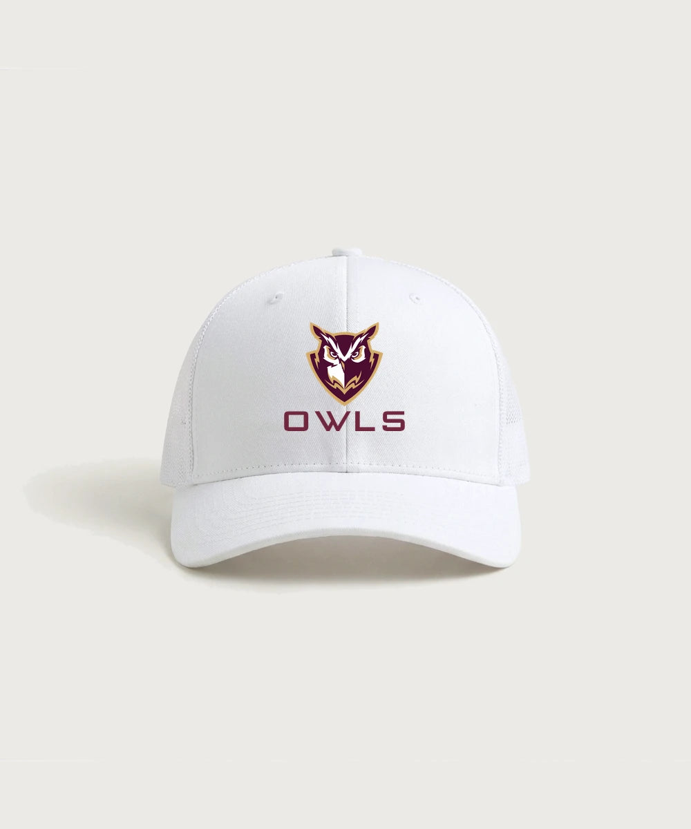 Hancock High School Football (Boys) - White/ White Sport-Tek Club Trucker Cap STC46