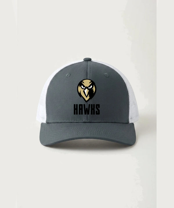 Hudson Catholic High School Soccer Team Store - Iron Grey/ White Sport-Tek Club Trucker Cap STC46